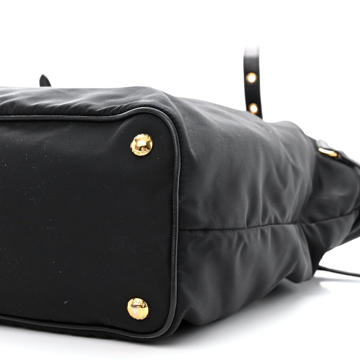Saffiano Tessuto Nylon Tote Black
