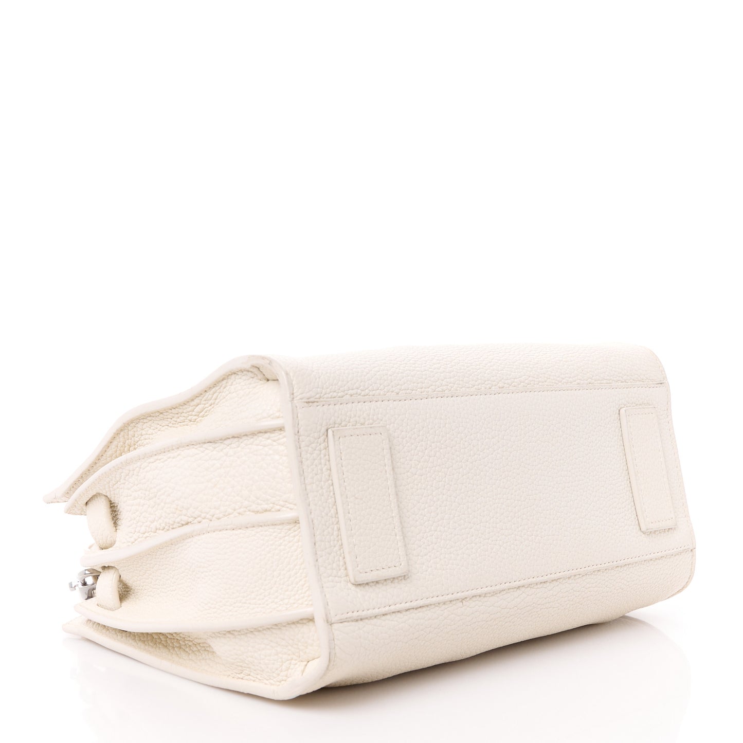 Grained Calfskin Baby Supple Sac De Jour White