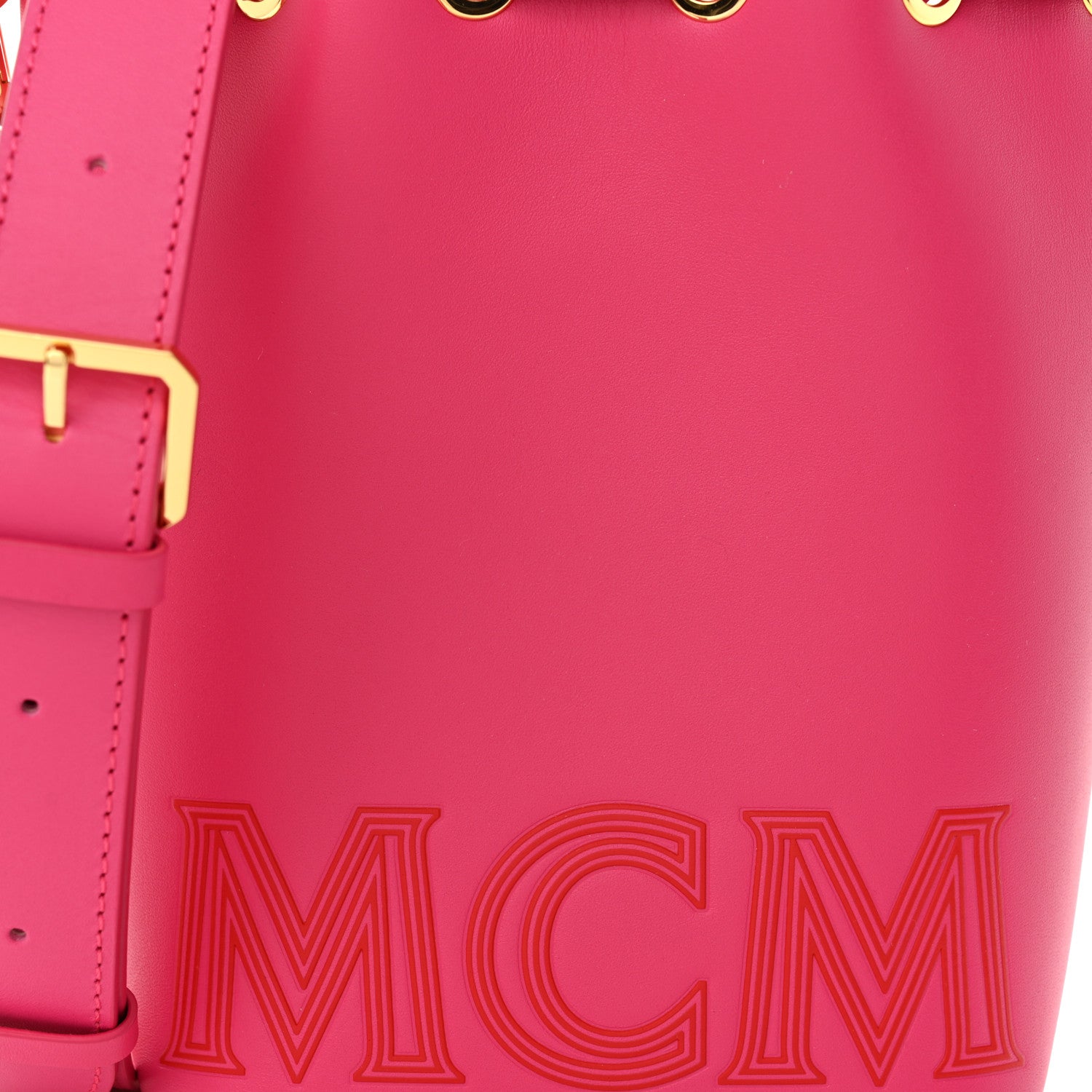 MCM Nappa Mini Drawstring Aren Chain Bag Beetroot Purple 8 of 10