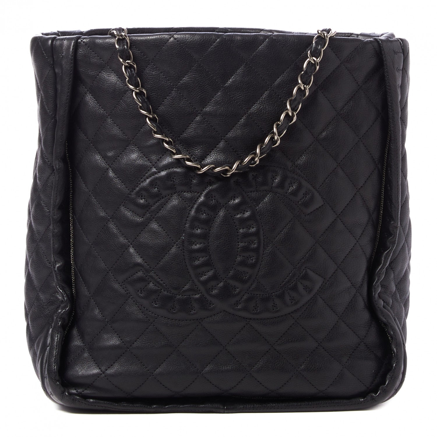 Chanel Calfskin Quilted Medium Istanbul Tote Black 1 of 10