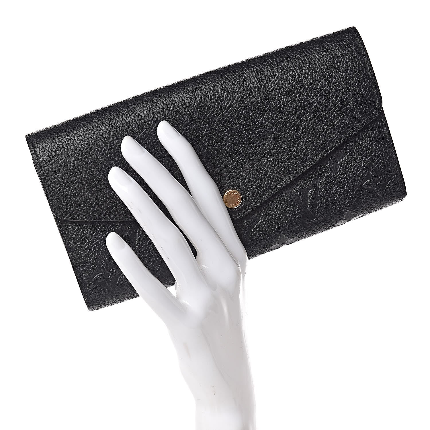 Louis Vuitton Empreinte Sarah Wallet NM Black 2 of 7