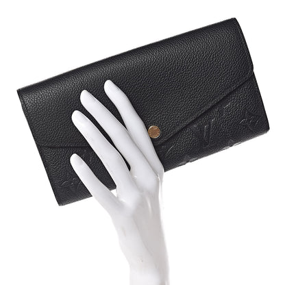 Louis Vuitton Empreinte Sarah Wallet NM Black 2 of 7