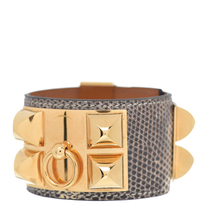 Hermes Lizard Collier De Chien CDC Bracelet S Ombre 1 of 4