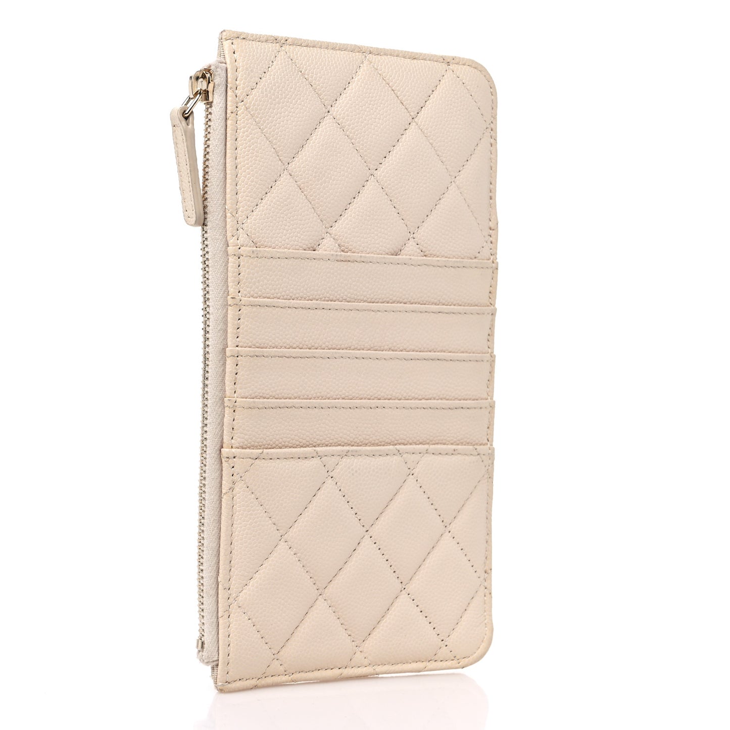 Caviar Quilted Classic iPhone Pouch Light Beige