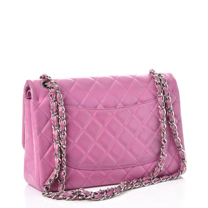 Chanel Lambskin Quilted Jumbo Double Flap Light Purple 4 of 17