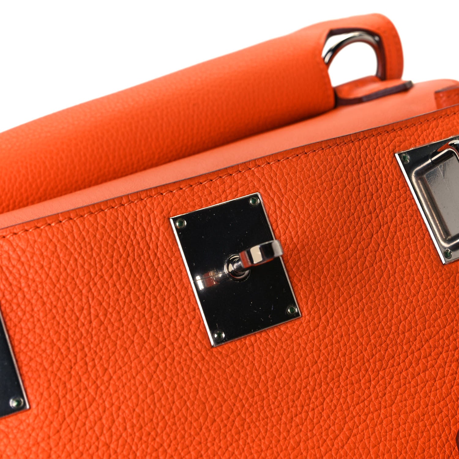 Hermes Taurillon Clemence Jypsiere 31 Orange 12 of 12