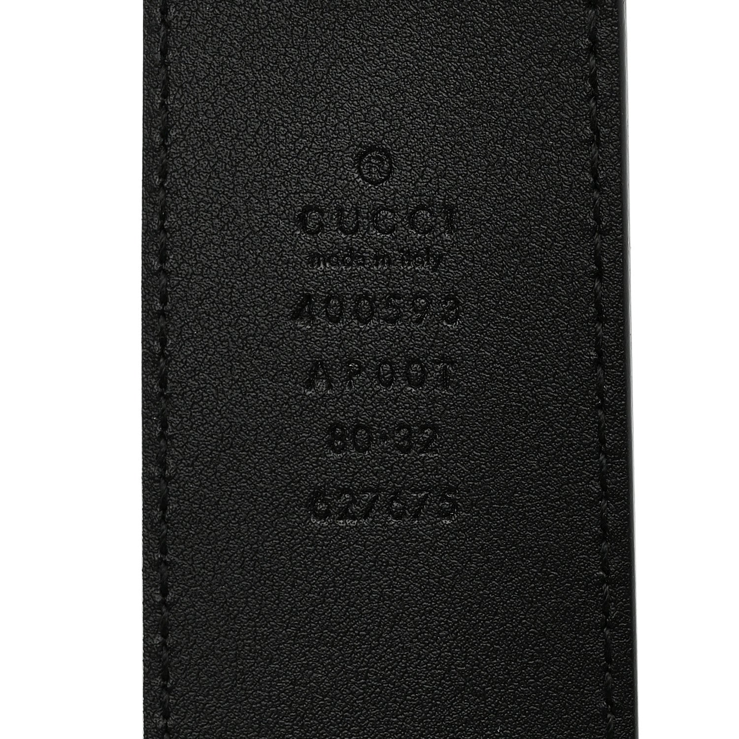 Gucci Calfskin Double G 40mm Belt 80 32 Black 3 of 6