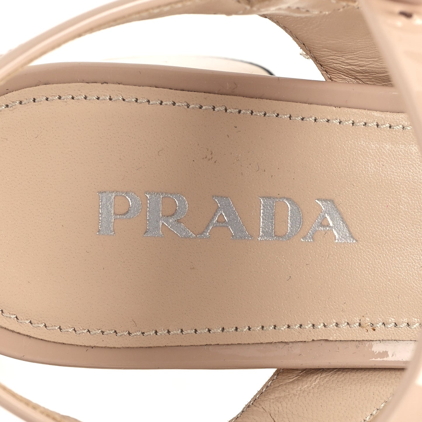 Vernice Crisscross Platform 20/65mm Sandals 38.5 Beige