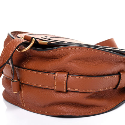 Chloe Calfskin Mini Marcie Round Crossbody Bag Tan 10 of 12