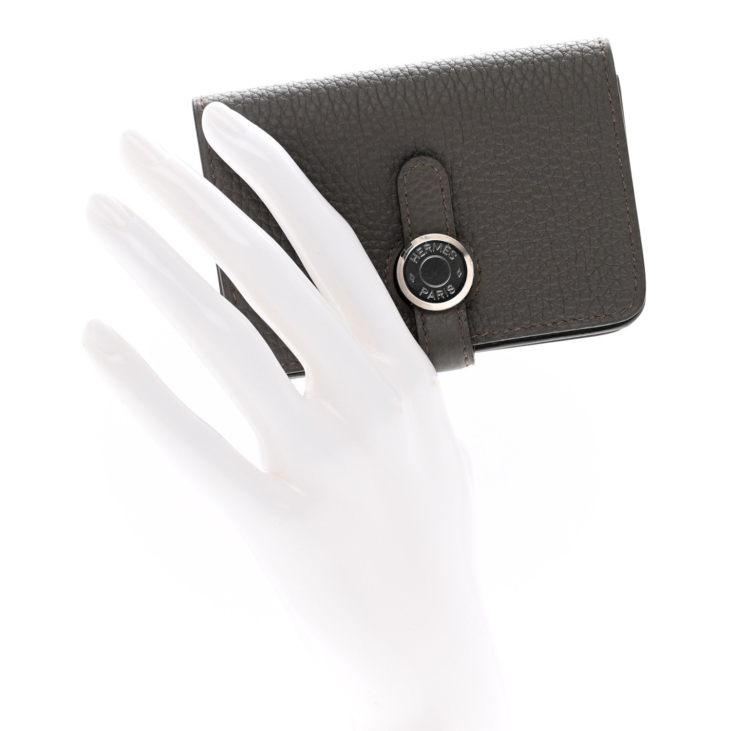 Hermes Togo Dogon Card Case Etain 2 of 7
