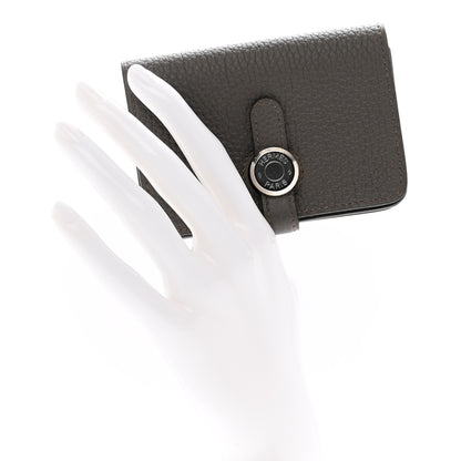 Hermes Togo Dogon Card Case Etain 2 of 7