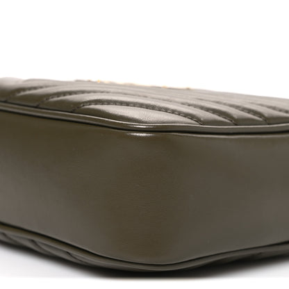 Saint Laurent Calfskin Matelasse Monogram Lou Camera Bag Military Olive 10 of 11