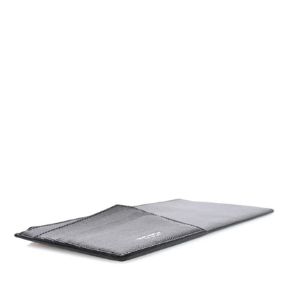 Saint Laurent Grained Calfskin Zip Pouch Tech Card Holder Black 4 of 6
