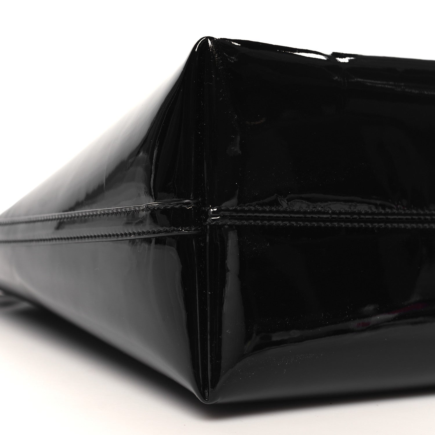 Saint Laurent Patent Calfskin Rendez-Vous Hobo Black 10 of 11