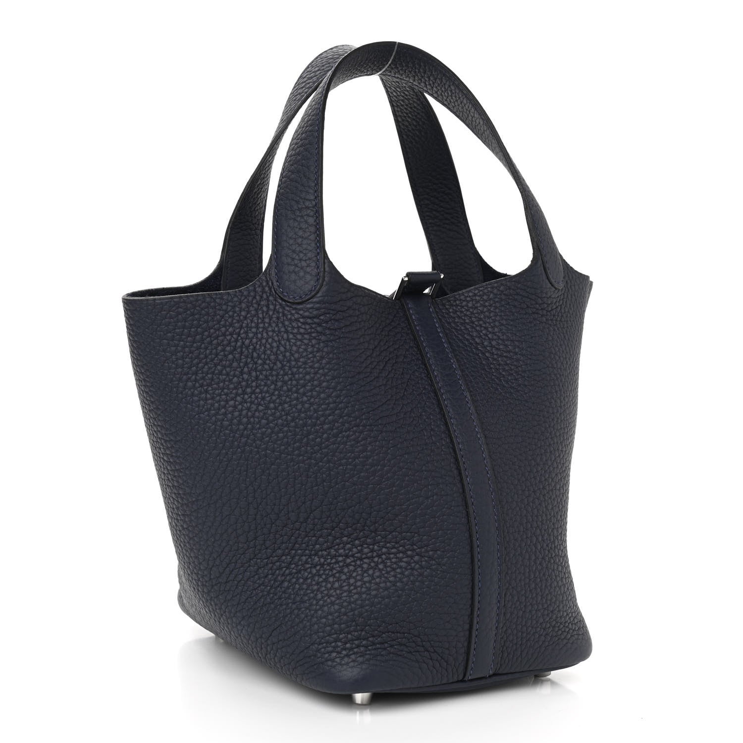 Hermes Taurillon Clemence Picotin Lock 18 PM Bleu Nuit 3 of 11