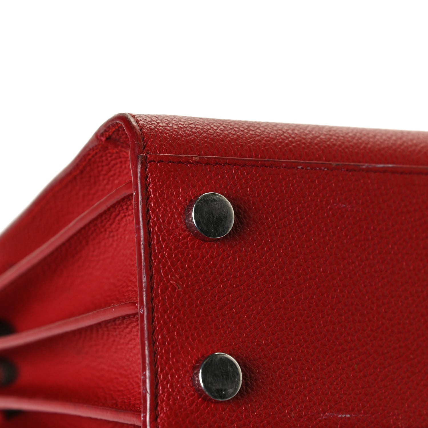Saint Laurent Grained Calfskin Nano Sac De Jour Lipstick Red 15 of 17