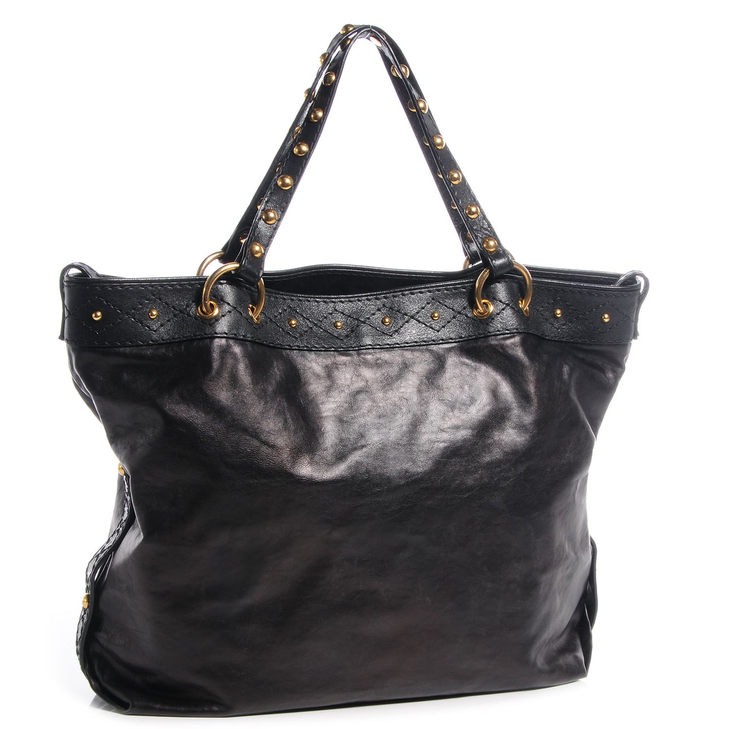 Leather Irina Tote Black