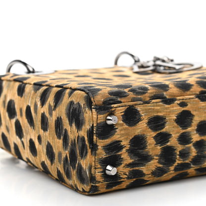 Christian Dior Canvas Leopard Printed Mini Lady Dior 9 of 10