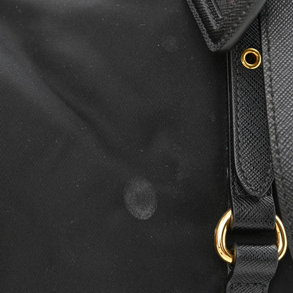 Prada Tessuto Nylon Saffiano Tote Black 12 of 12