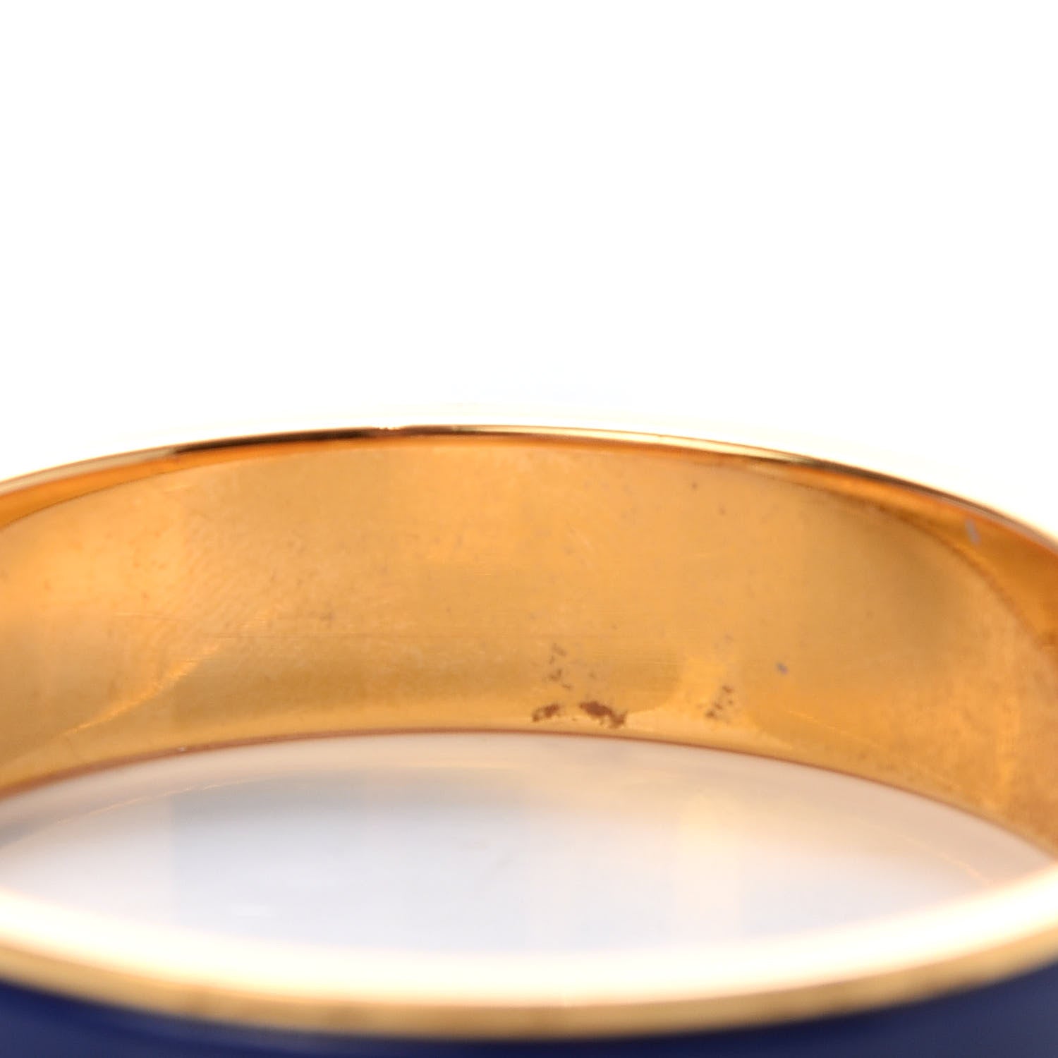Hermes Narrow Enamel Clic Clac H Bracelet PM Indigo 5 of 6