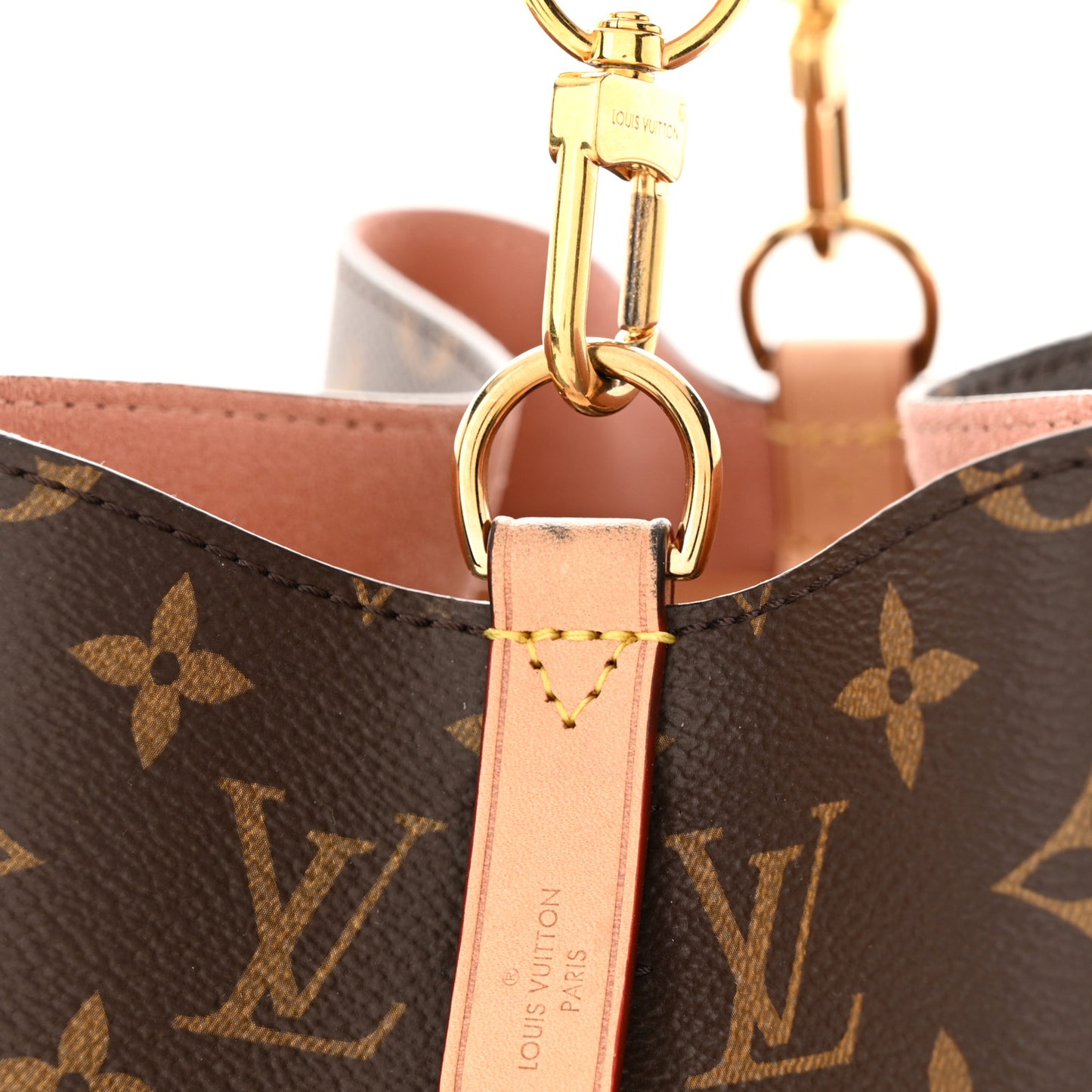 Monogram Braided Neonoe MM Peach Cream