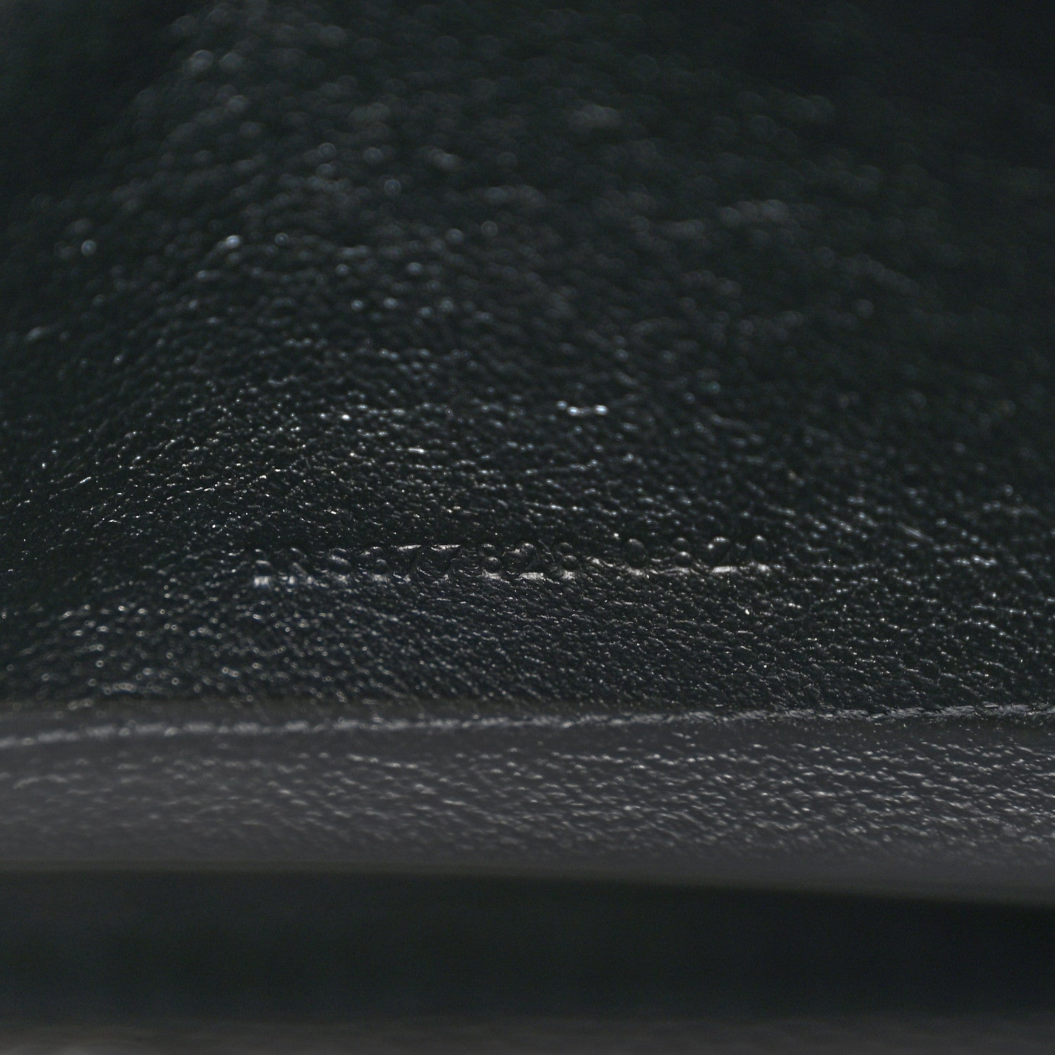 Saint Laurent Grain De Poudre Matelasse Chevron Monogram Chain Wallet Black 6 of 9