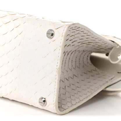 Givenchy Snakeskin Mini Horizon Satchel White 10 of 10