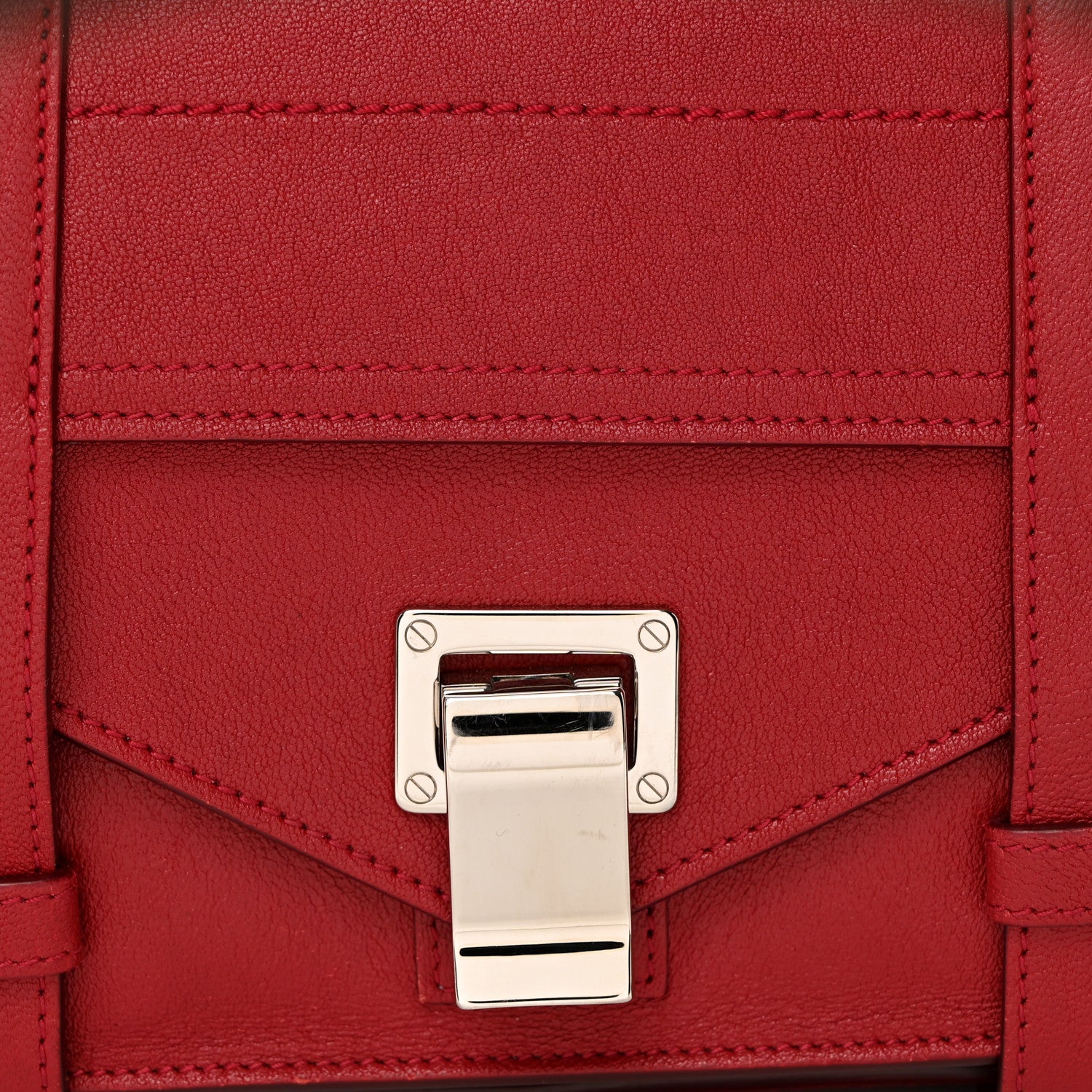 Proenza Schouler Lambskin Tiny PS1 Satchel Dark Red 8 of 10