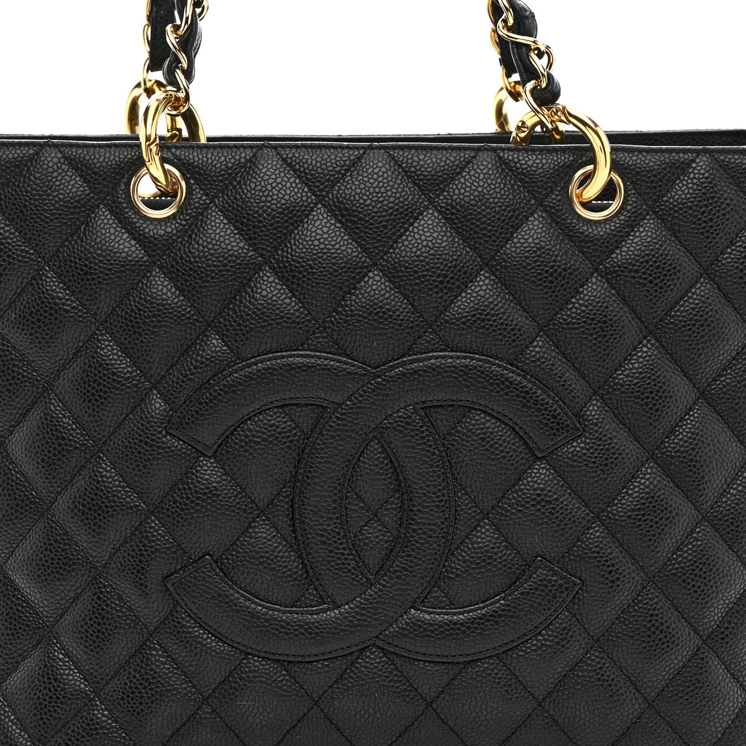 Chanel Caviar Quilted Grand Shopping Tote GST Black 9 of 11