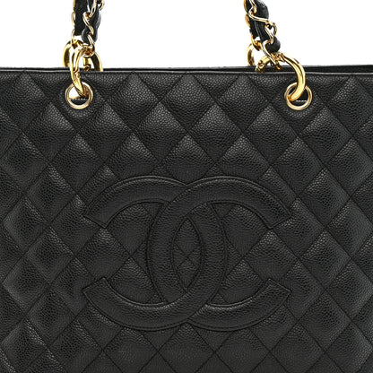 Chanel Caviar Quilted Grand Shopping Tote GST Black 9 of 11