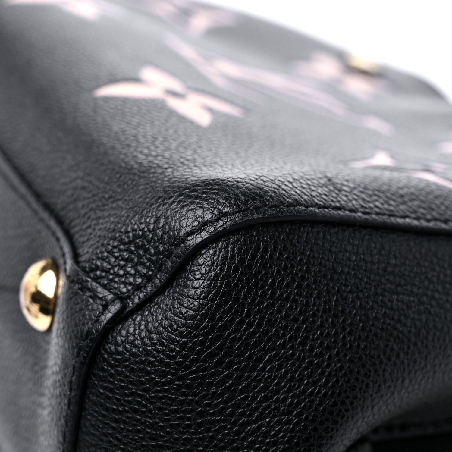 Louis Vuitton Empreinte Monogram Giant Montaigne BB Black Beige 10 of 11