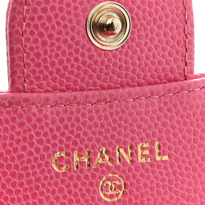 Chanel Caviar Quilted Compact Flap Wallet Pink 6 of 8