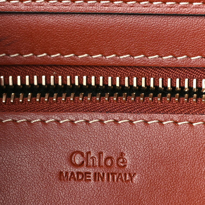 Chloe Felt Calfskin Small Woody Ribbon Tote With Strap Black 6 of 8