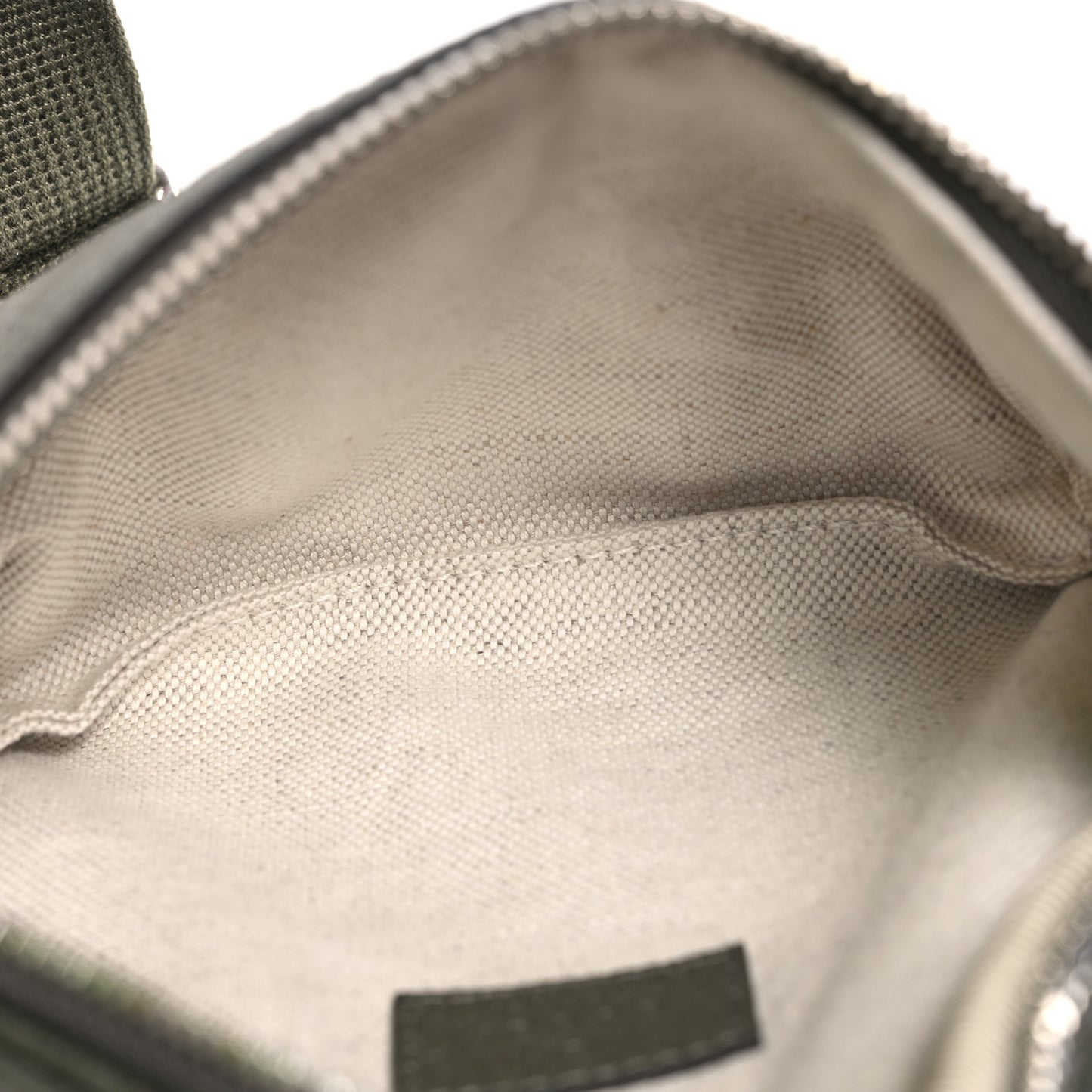 Piuma Calfskin Jumbo GG Embossed Small Belt Bag Dark Green