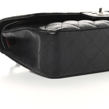 Chanel Caviar Quilted Medium Double Flap Black 10 of 12