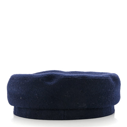 Hermes Cashmere Womens Belle-Ile Cap 57 Navy 6 of 8