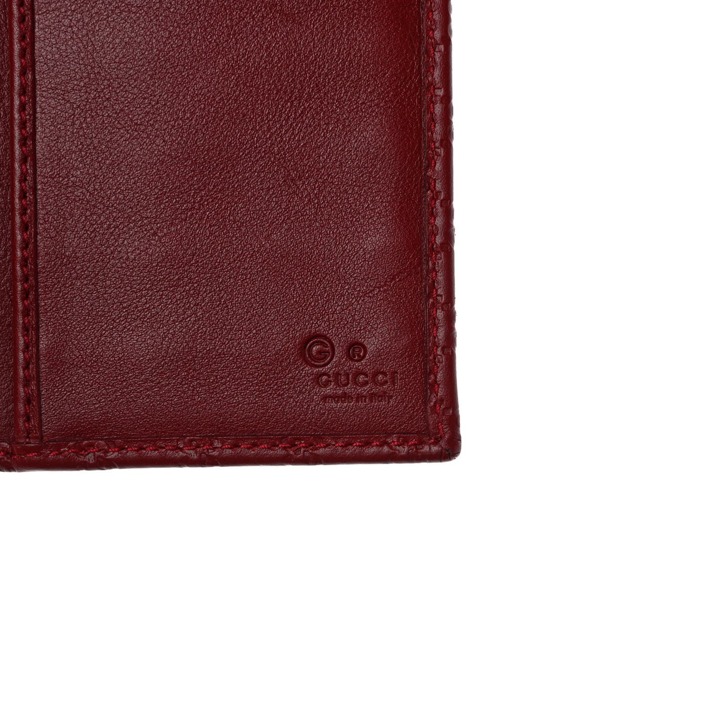Soft Microguccissima Continental Wallet Red