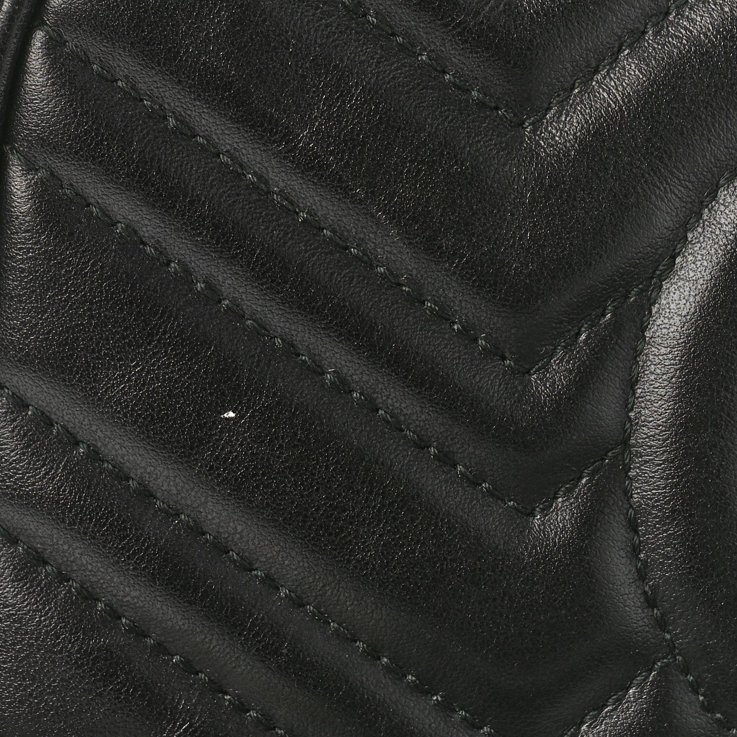 Gucci Calfskin Matelasse Small GG Marmont Chain Shoulder Bag Black 10 of 11