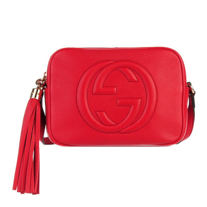 Gucci Pebbled Calfskin Small Soho Disco Bag Tabasco Red 1 of 7