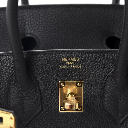 Hermes Togo Birkin 25 Black 8 of 11