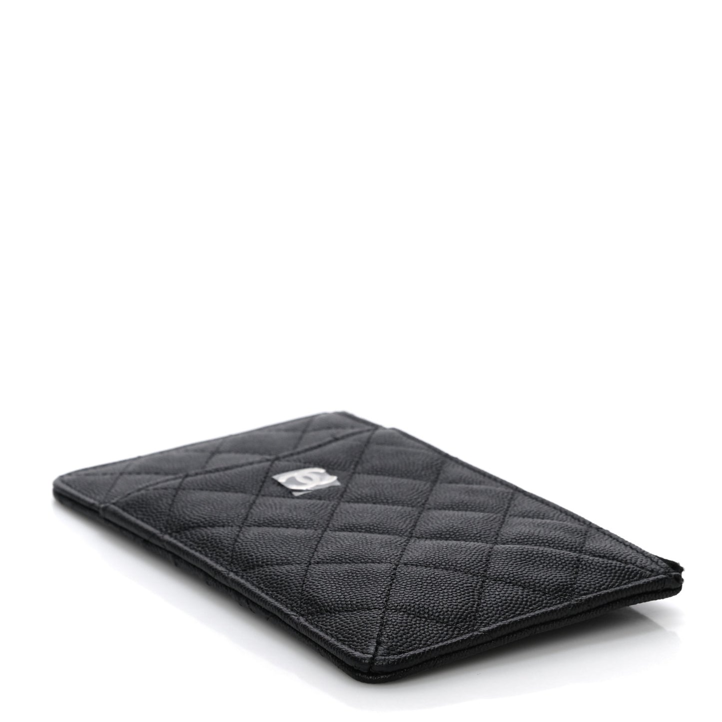 Caviar Quilted Classic iPhone Pouch Black
