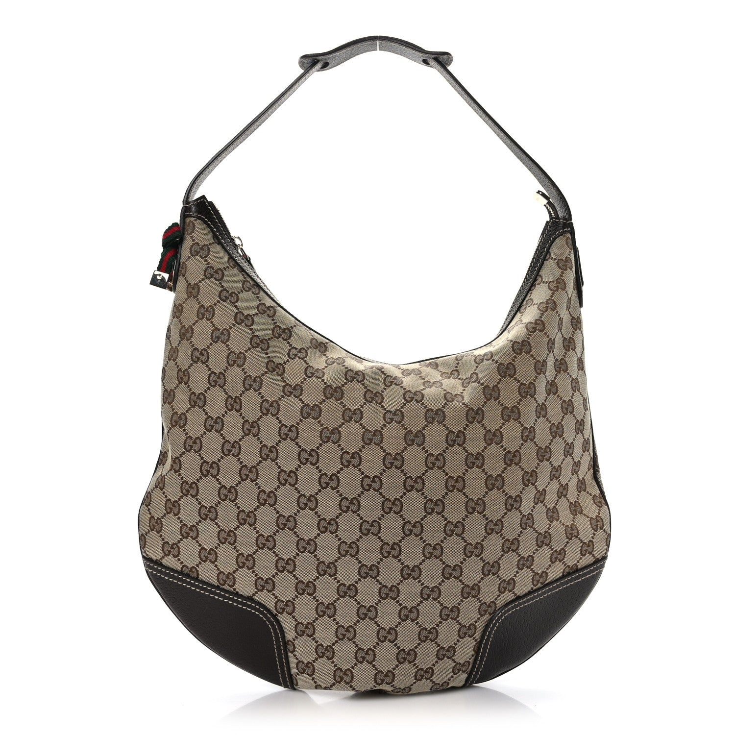 Gucci Monogram Large Princy Hobo Dark Brown 1 of 9