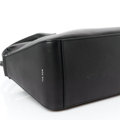 The Row Polished Saddle Calfskin E/W Top Handle Bag Black 9 of 10