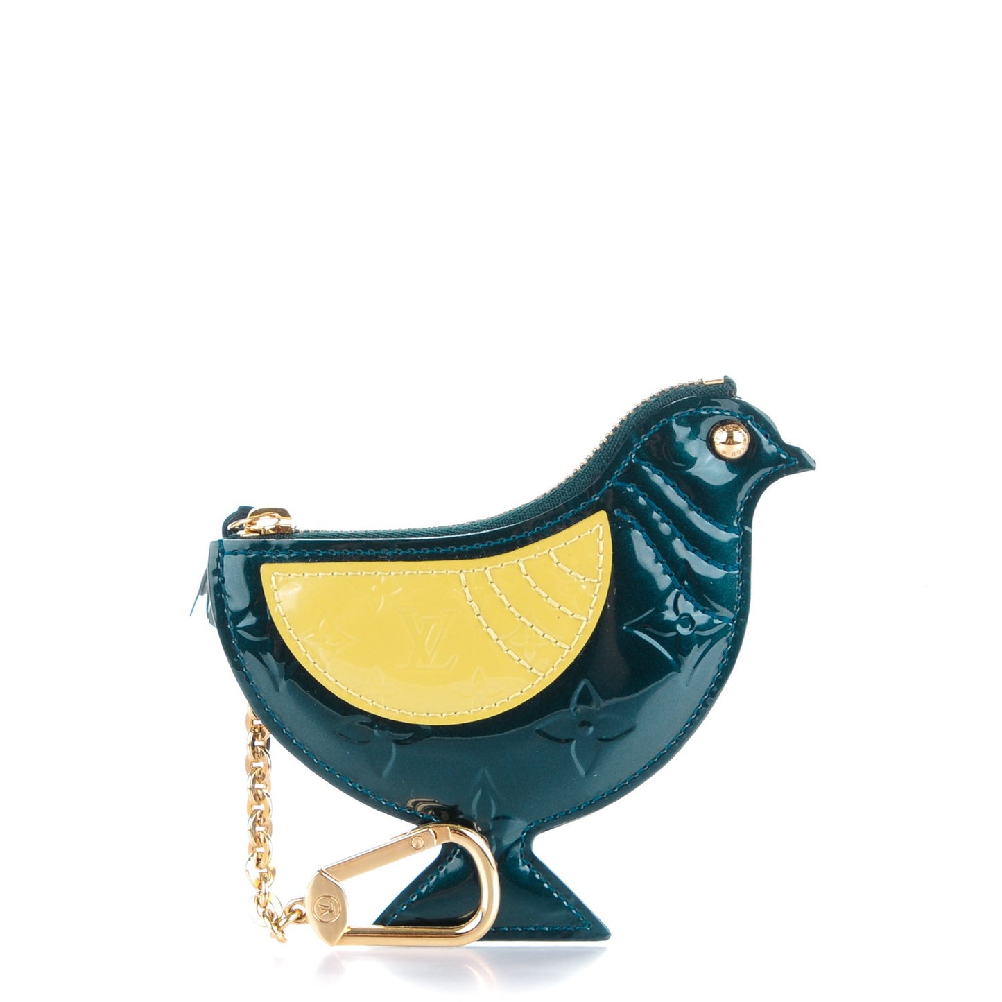 Vernis Oiseau Songbird Coin Purse Wallet Blue Nuit