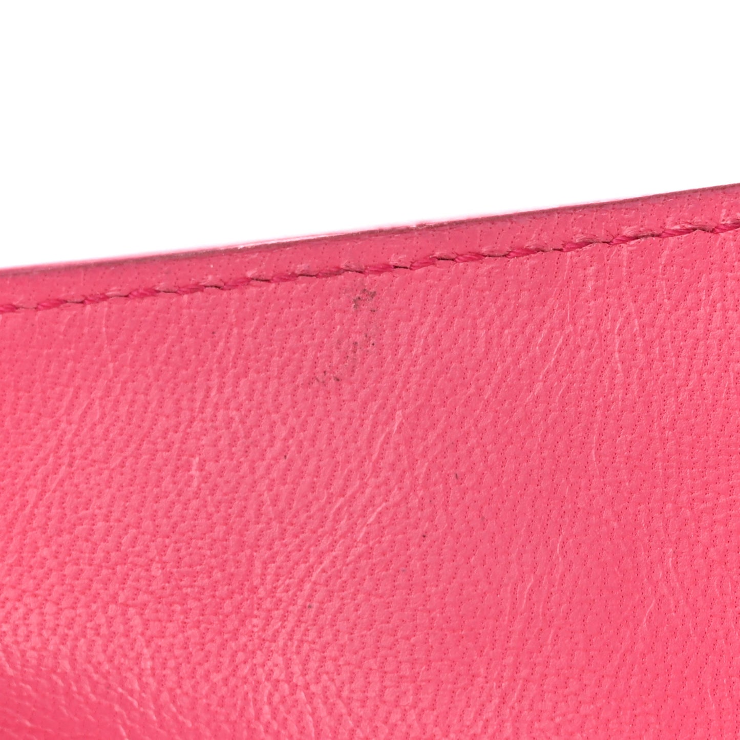 Veau Cachemire Dauphine Wallet Cobalt Fuchsia