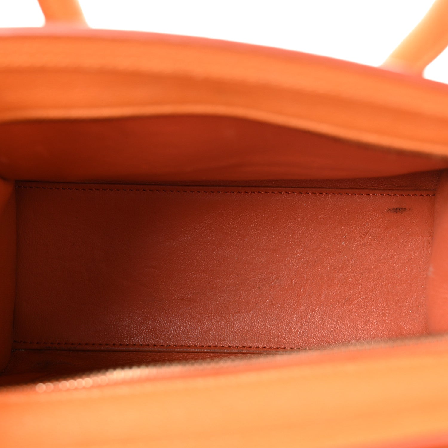 Celine Goatskin Nano Luggage Orange 5 of 13