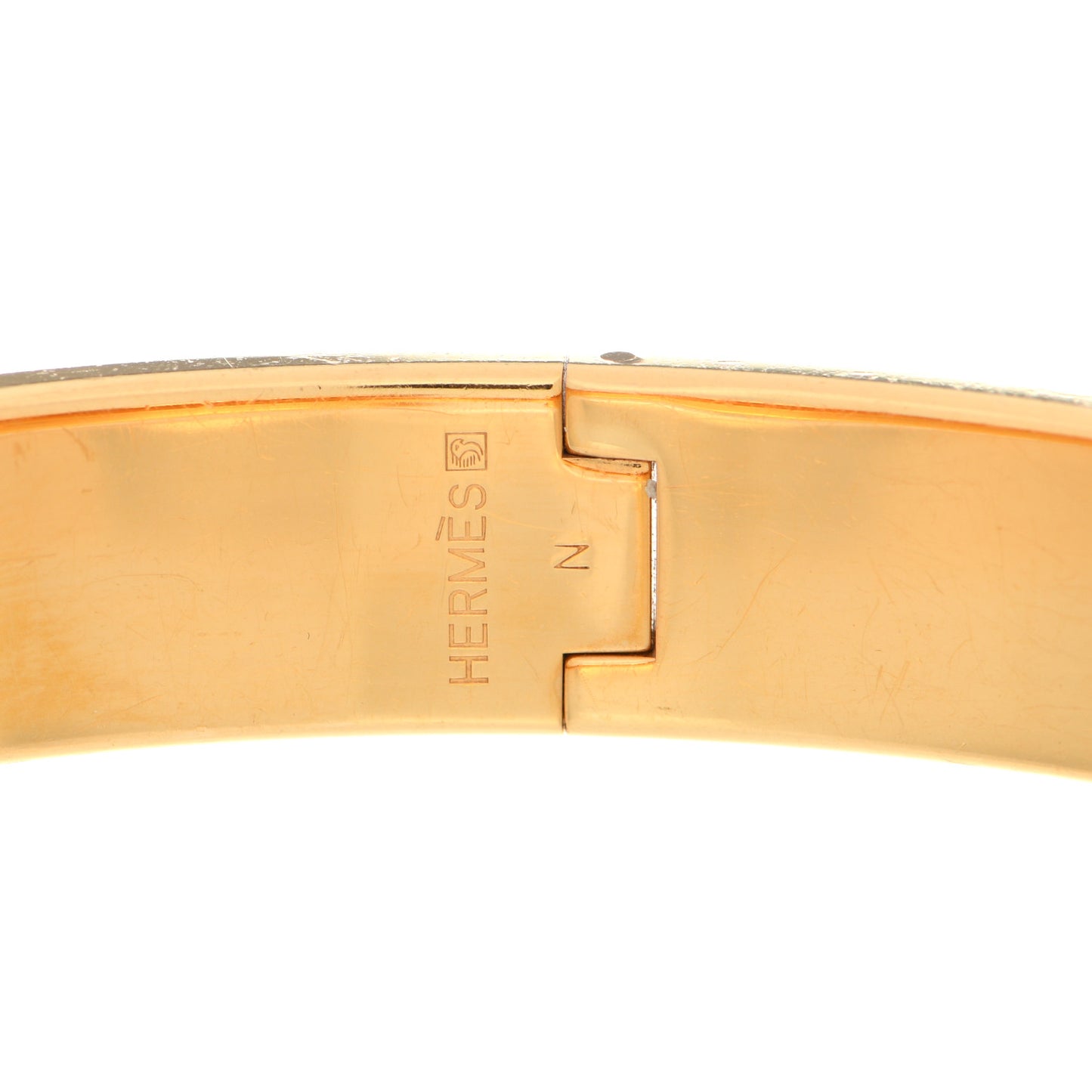 Enamel Narrow Clic Clac H Bracelet GM Black