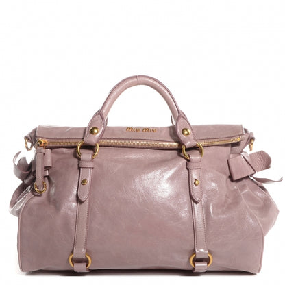 Miu Miu Vitello Lux Large Bow Bag Mughetto 1 of 11