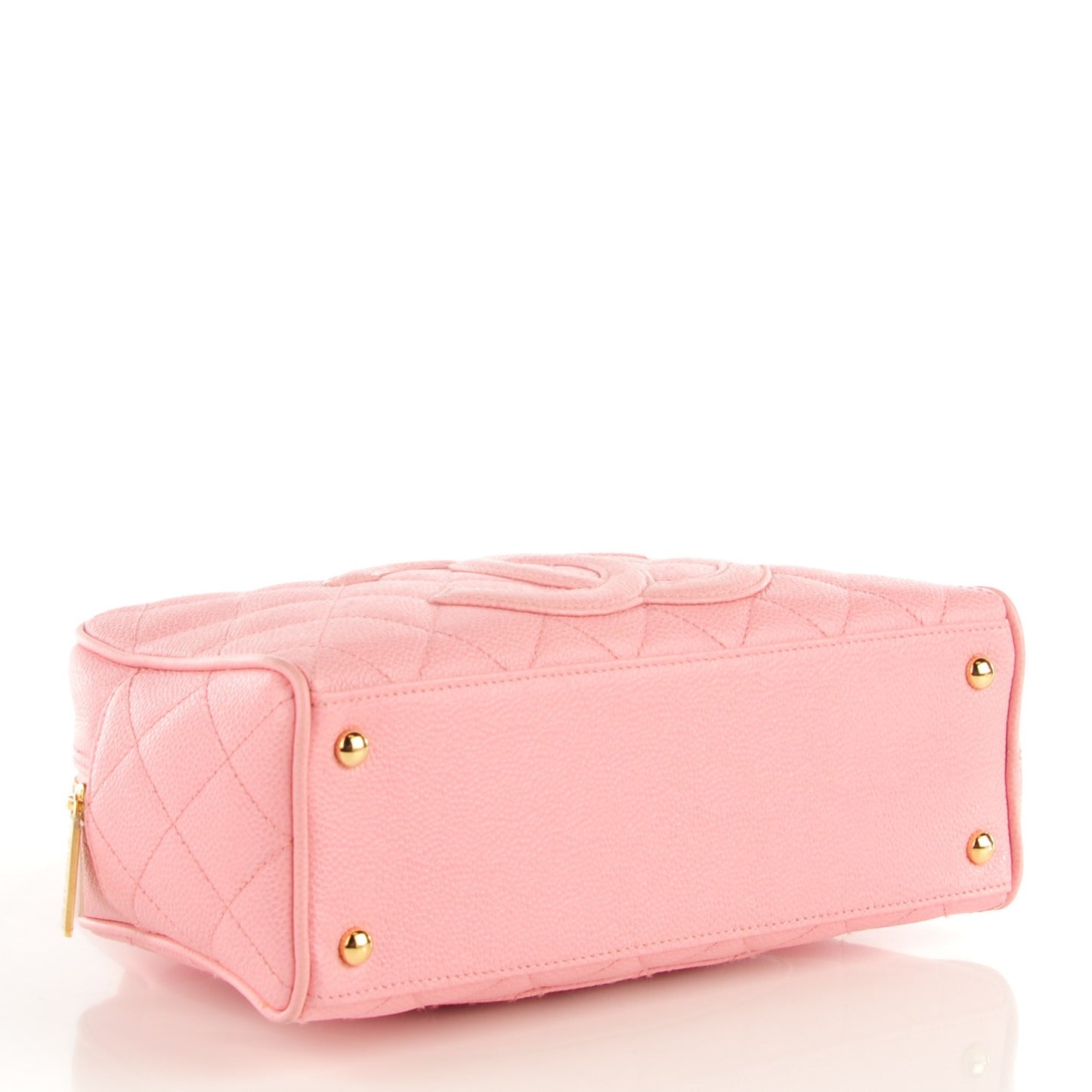 Caviar Quilted Small Bowler Pink