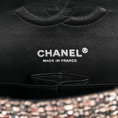 Chanel Tweed Quilted Medium Double Flap Brown 10 of 23